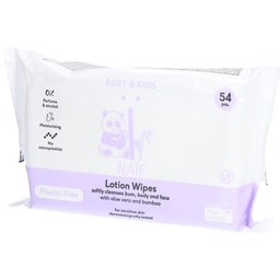 Lingettes humides pour bébés et enfants sans microplastiques