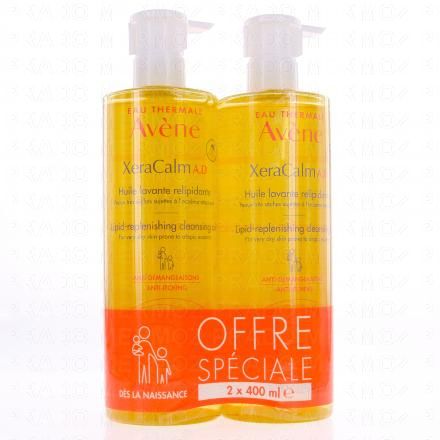 AVÈNE Xeracalm A.D huile lavante relipidante lot 2 x 400ml