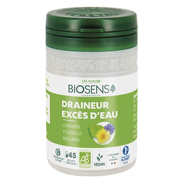 Draineur Excès d'Eau Bio 45 gélules végétales