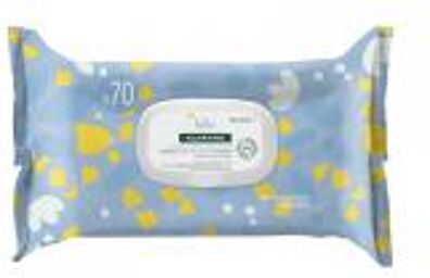 Calendula Bébé - Lingettes Nettoyantes Douces au Apaisant - Peau Normale à Sèche - 70 Unités - Paquet 70 lingettes