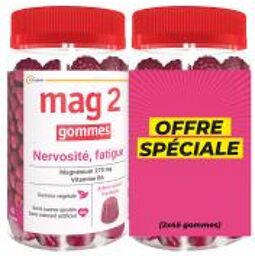 Gommes Nervosité Fatigue Framboise Lot de 2 x 45 Gummies - Lot 2 x 45 gummies