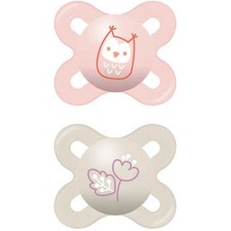 Sucette Start Nano Silicone 0-2M Rose 2uts