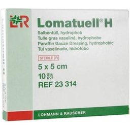 Lomatuell H Tulle Gras 5 X 5 Cm Boite De 10