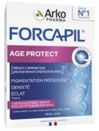 Forcapil Age Protect Cheveux Blancs & Ternes 30 Unités - Boîte 30 comprimés