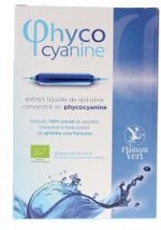 Spiruline Bio 1000 mg - Complément Alimentaire - 60 Comprimés - Boîte 20 ampoules de 10 ml