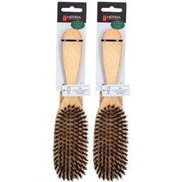 Herba Brosse à cheveux poils de sanglier ovale hêtre FSC