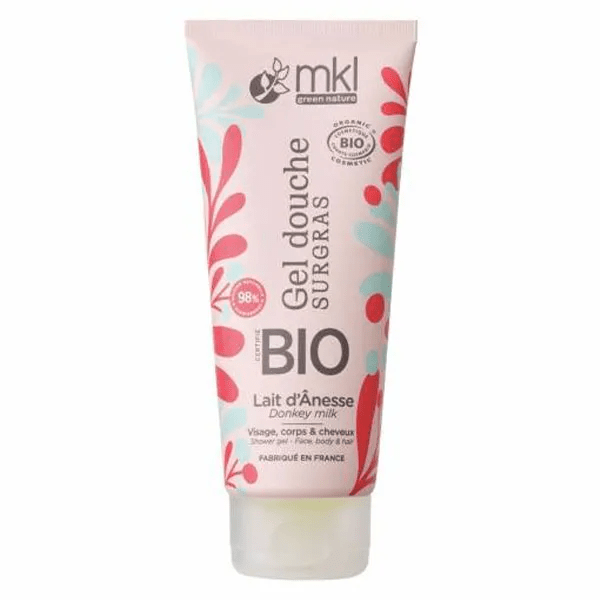 MKL Gel Douche BIO Lait d'Anesse, cheveux, visage et corps 200ml