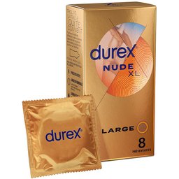 Préservatifs Nude XL - 8 Préservatifs Fins et Extra Larges