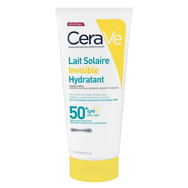 Suncare Lait Solaire Invisible Hydratant SPF50+ Haute Protection visage et corps 177mL