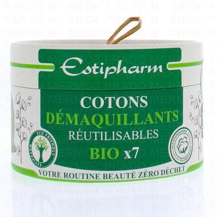 Cotons démaquillants réutilisables bio x7