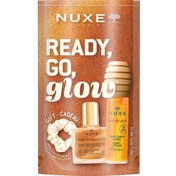 Glow On The Go Soin Lèvres Au Miel 10ml + Huile Prodigieuse Or 10ml + Chouchou