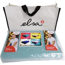 Elsa Coussin pour la nuque 50 x 11 cm Taie velours Bleu Clair