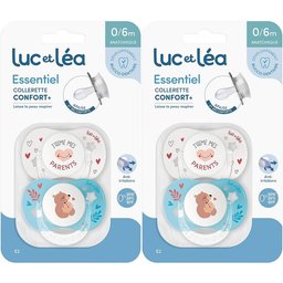 LUC ET LEA Duo de sucettes anatomiques – J’aime mes parents et Petit ours