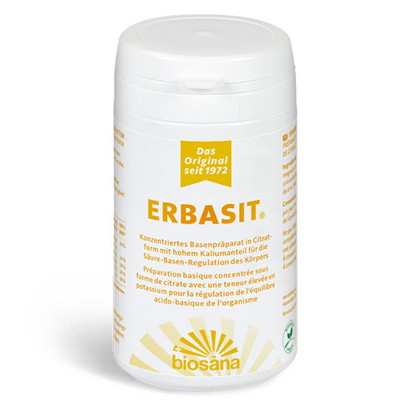 Biosana Erbasit Sans Lactose pour l'Équilibre acido-basique de l'organisme - 120 comprimés