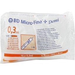 Micro-Fine + Demi 0,3 ml insuline U-100