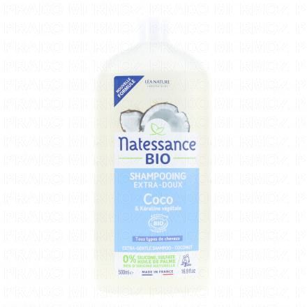 Shampooing extra doux coco bio et kératine végétale 500ml