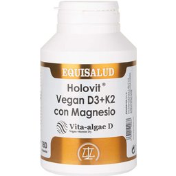 Holovit Vegan D3+K2 con Magnesio 180caps