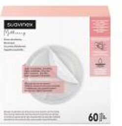 Coussinets d'Allaitement Jetables Suavinex, Lot de 60 Unités - Boîte 60 unités, en sachets individuels de 2 unités