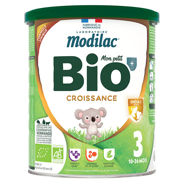 Mon Petit Bio+ Lait de Croissance 3éme Âge 800g