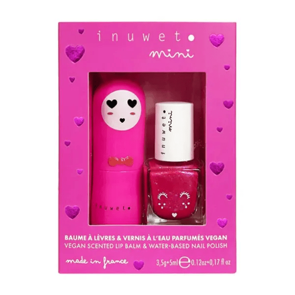 Coffret Duo Baume à lèvres et Vernis à l'eau - Cerise 3,5g + 5ml
