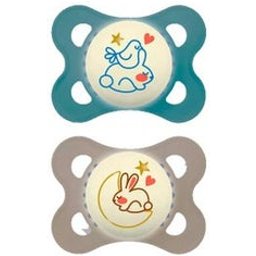 Pack Original Nuit Sucettes Silicone 2-6m 2 Unités