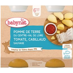 Pomme DE Terre DU Centre-Val DE Loire Tomate Cabillaud Sauvage dès 6 mois