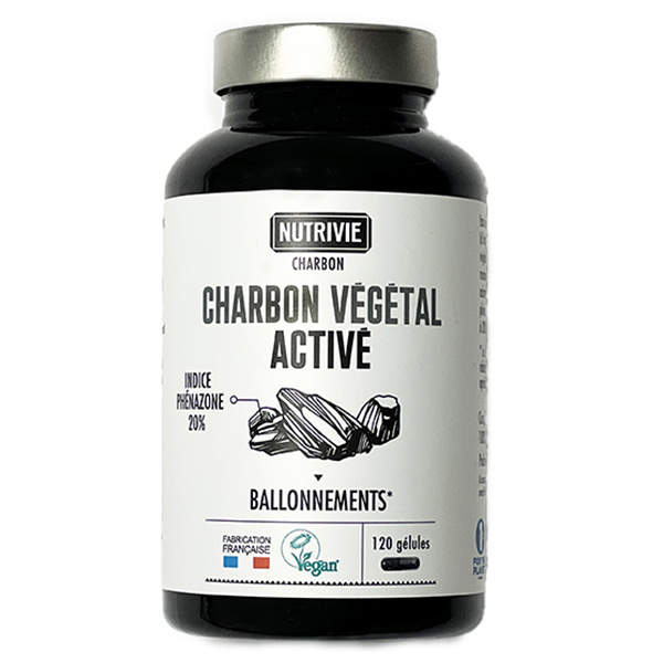 Charbon Végétal Activé Vegan 120 gélules