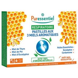 Respiratoire 3 Miels Aromatiques 24 Pastilles