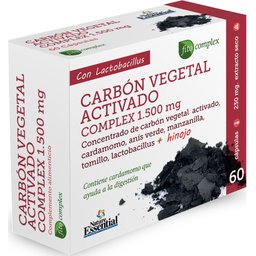 Carbón Vegetal Activado Complex 1500mg 60caps