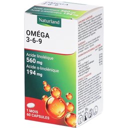 Naturland Oméga 3-6-9 - Capsules