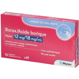 Borax/Acide borique Viatris 12mg/18mg/ml Mylan