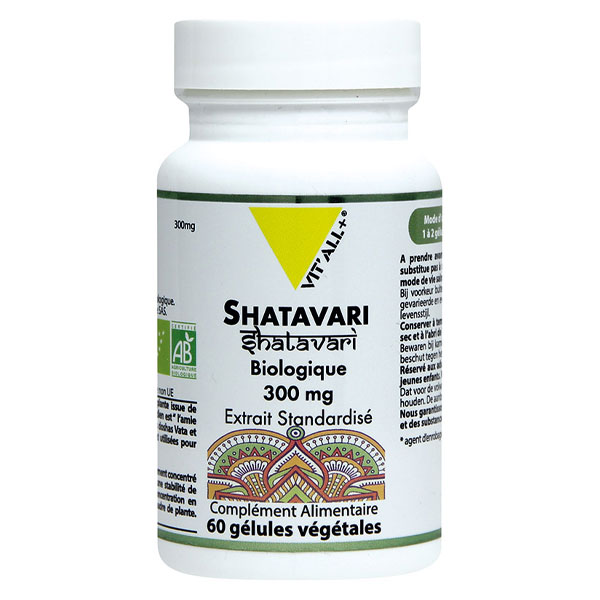 Shatavari 300mg Bio 60 gélules végétales