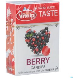 Bonbons Sans Sucre Fruits Rouges Bio 25g