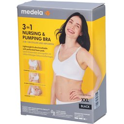 Soutien-Gorge d'allaitement et d'expression de lait 3en1 - Noir - XXL