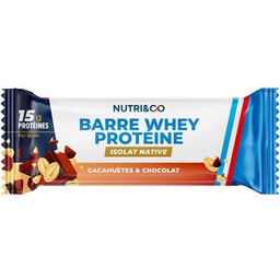 Barre protéine Whey Goût Cacahuètes & Chocolat