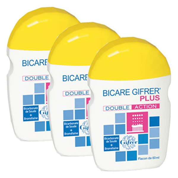 Bicare Plus Poudre Flacon 60g Lot de 3