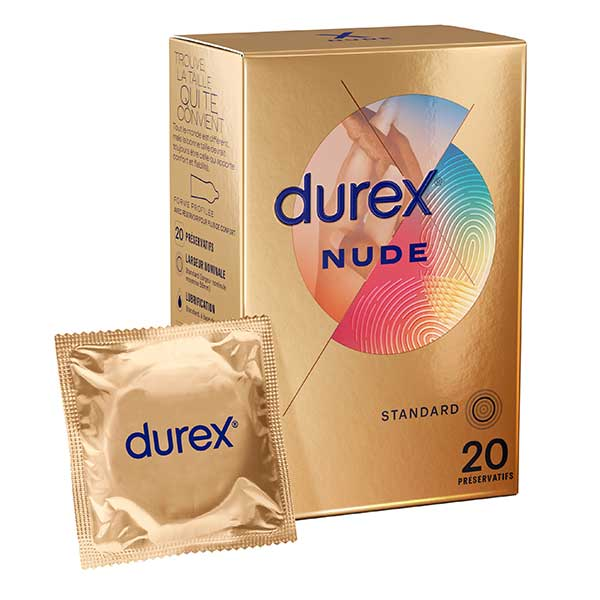 Préservatifs Nude - 20 Préservatifs Extra Fins Sensation Peau Contre Peau