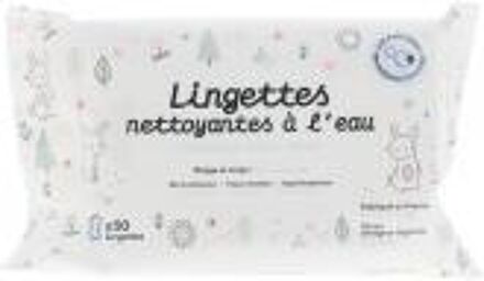 Lingettes Nettoyantes à l'Eau 50 Lingettes - Paquet 50 lingettes