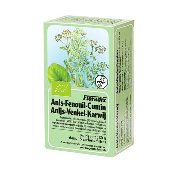 Tisane Bio Anis Fenouil Cumin 15 sachets