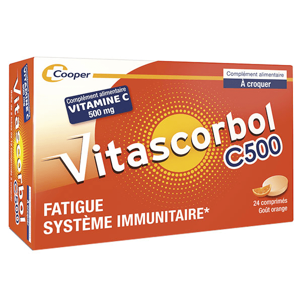 Vitamine C 500mg  24 comprimés à croquer