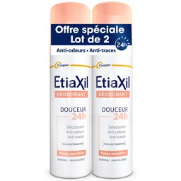 - Déodorant - Transpiration Faible - Aisselles - 48h - Aérosol - Fabriqué en France - 150 ml - Lot de 2