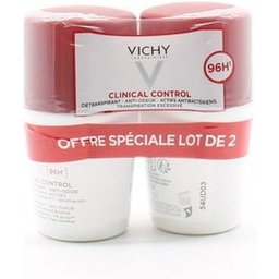 Clinical Control Détranspirant 96H 2x50ml