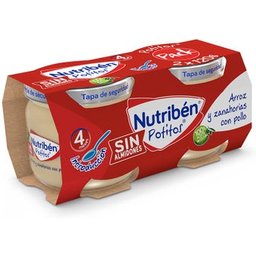 Nutriben Pack Bouillie Riz et Carottes au Poulet 2x120g