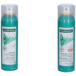 Klorane® Shampooing sec pour cheveux foncés à l'ortie & à la vitamine E