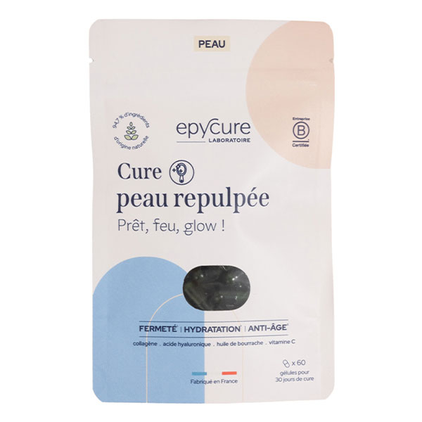 Peau Cure Peau Repulpée pour une peau hydratée 60 gélules
