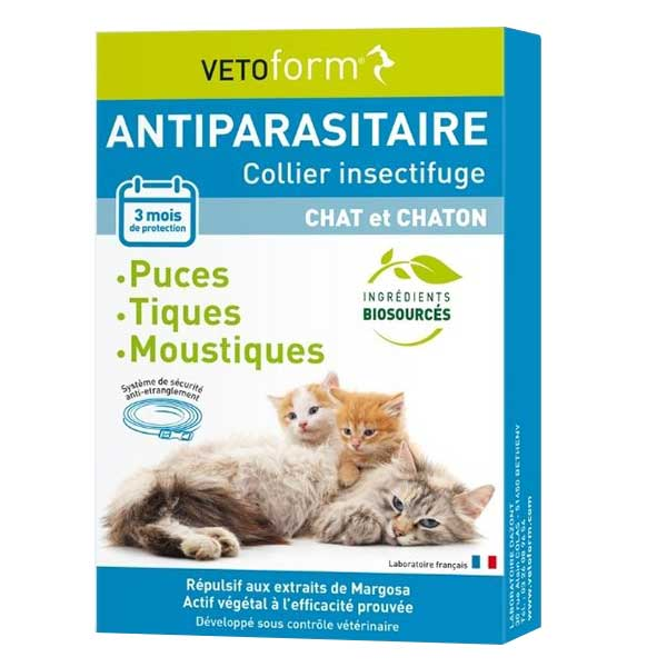 Antiparasitaire Collier Chat & Chaton 35cm