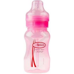 Dr Brown's Bottle 0 BPA BA Natural Flow Pink 270ml
