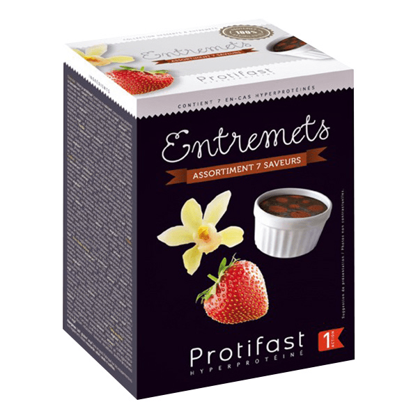 Entremet Hyperprotéiné Assortiment 7 Sachets