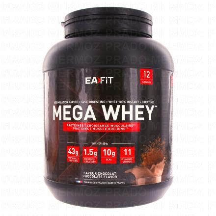 Mega whey chocolat pot de 750gr