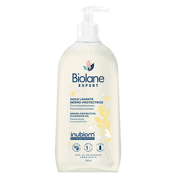 Huile lavante dermo-protectrice Bébé Flacon pompe 500 ml